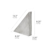 Wood Floating Corner Shelves (Set of 2) - Grey